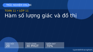Trắc nghiệm Toán 11: Hàm số lượng giác và đồ thị