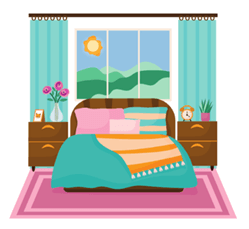 Hình minh họa câu 1 - Trắc nghiệm Tiếng Anh 3: Unit 13 - My house