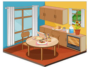 Hình minh họa câu 4 - Trắc nghiệm Tiếng Anh 3: Unit 13 - My house