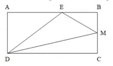 Hình minh họa câu 9 - Trắc nghiệm Toán lớp 4: Góc nhọn, góc tù, góc bẹt