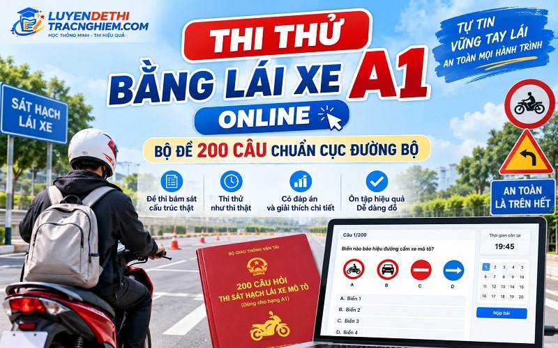 Thi Thử Bằng Lái Xe A1 Online